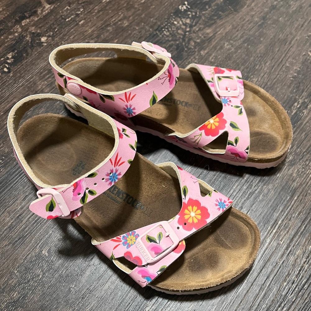 Birkenstock Girls' Rio Birko-Flor Sandals Sz 3-3.5 Youth